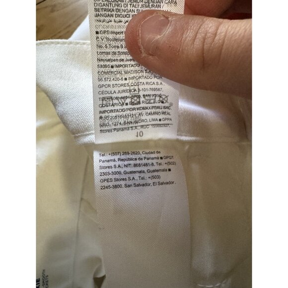 Old Navy Pants Women's Size 10 White High Rise Pixie Secret Smooth Pockets - Picture 11 of 14